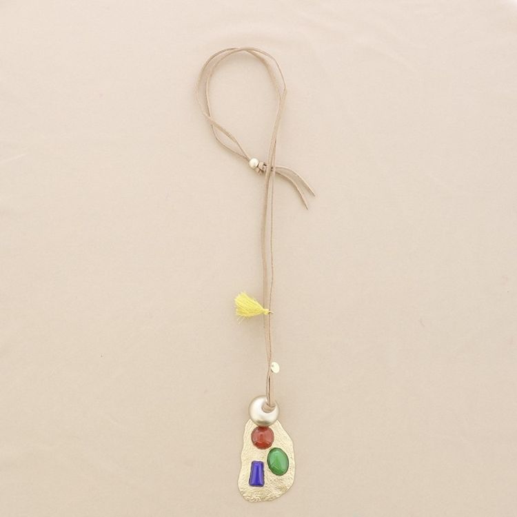 COLLAR LARGO ANTELINA COLGANTE METAL