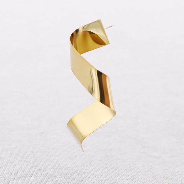 PENDIENTES ACERO FORMA IRREGULAR