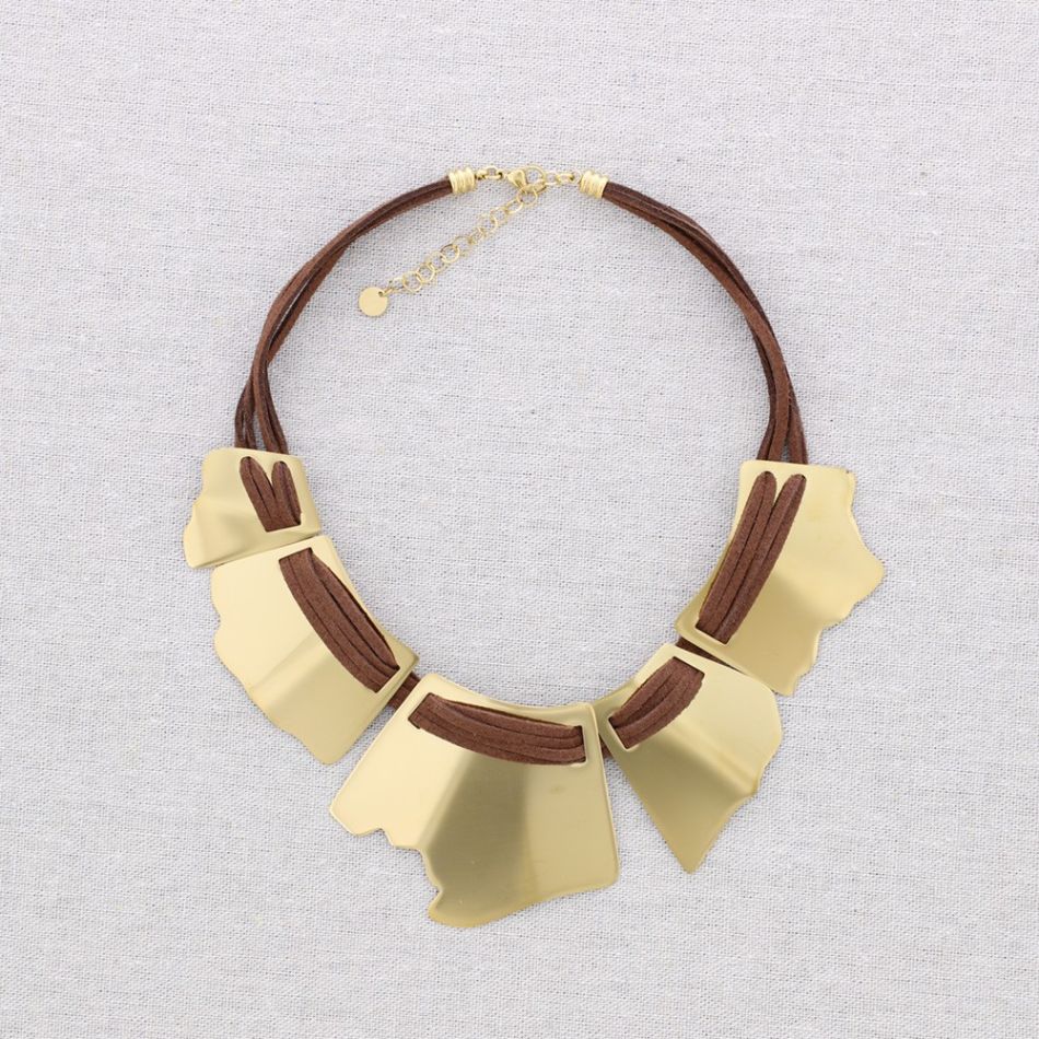 SUEDE STEEL CHOKER