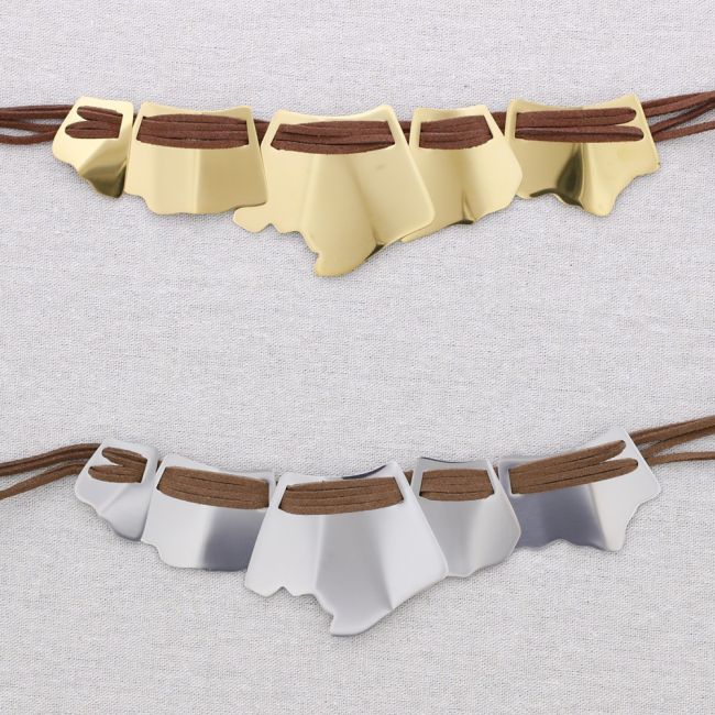 SUEDE STEEL CHOKER
