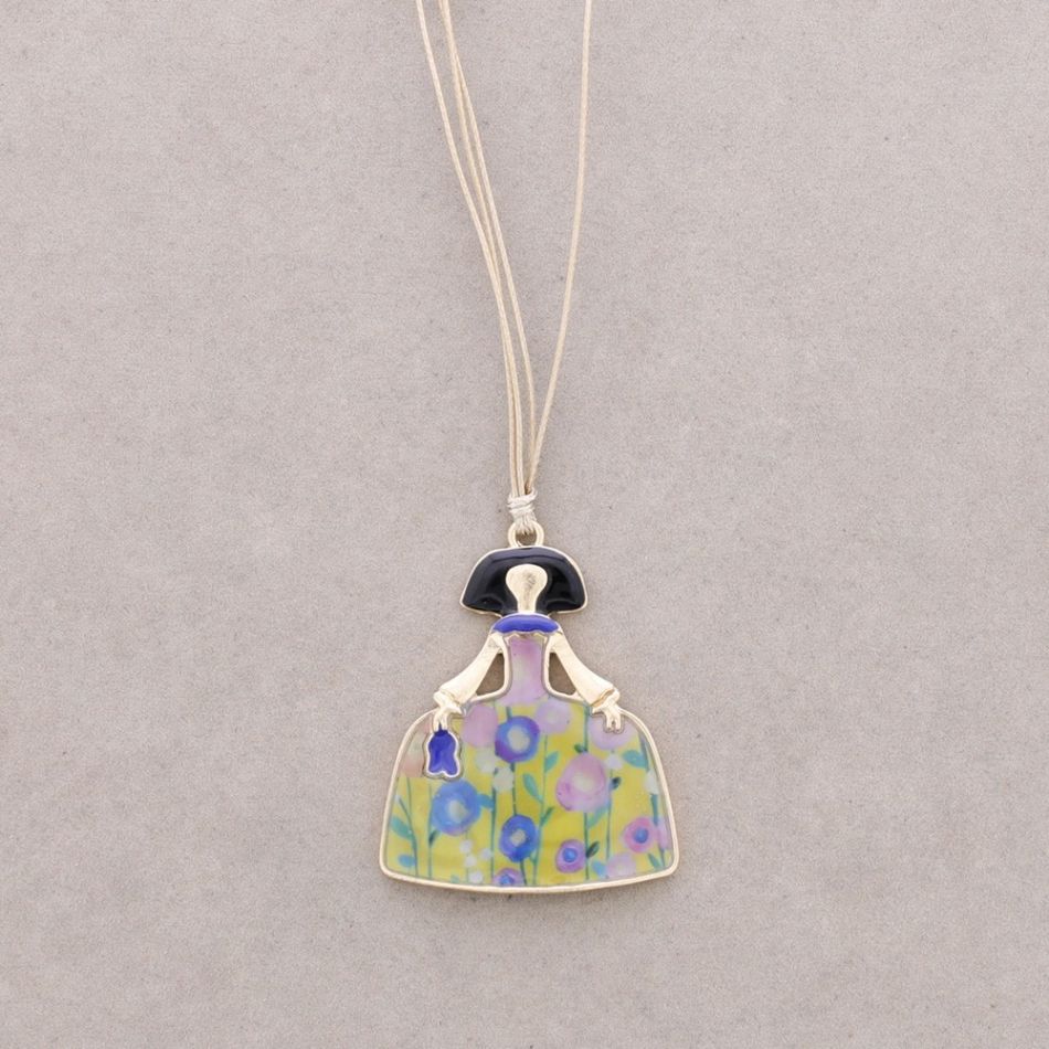 METAL ENAMEL LADY CHOKER