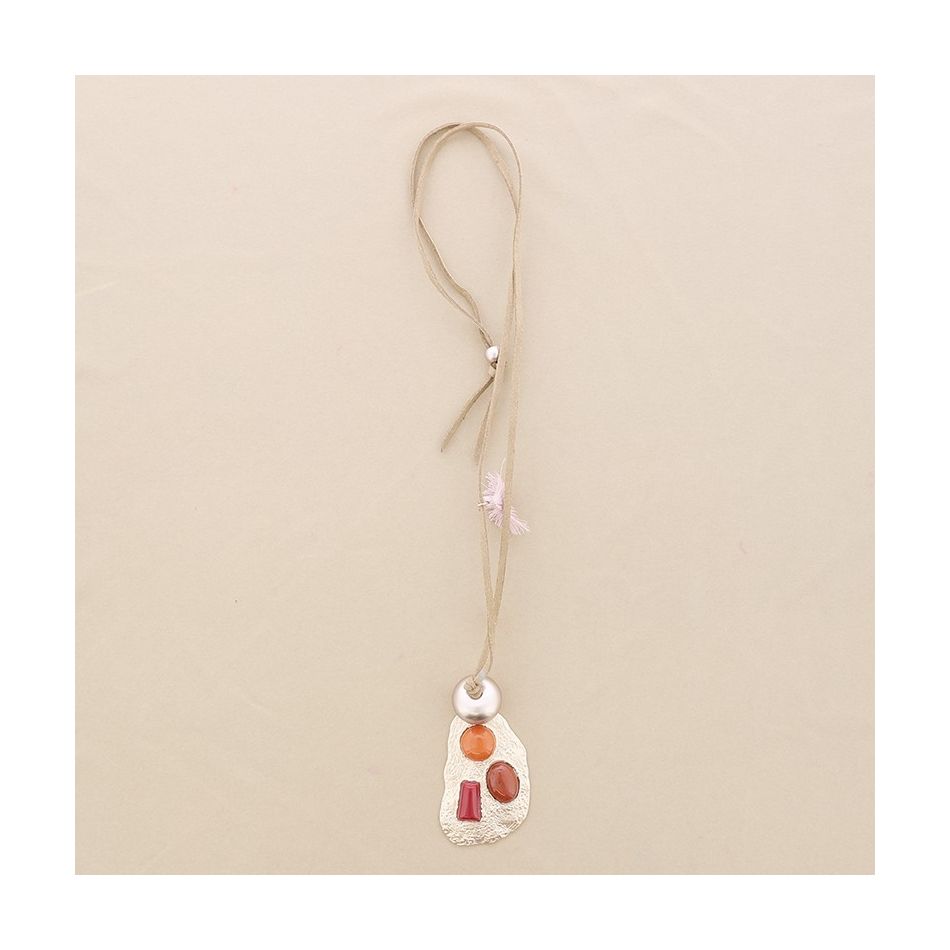 COLLAR LARGO ANTELINA COLGANTE METAL