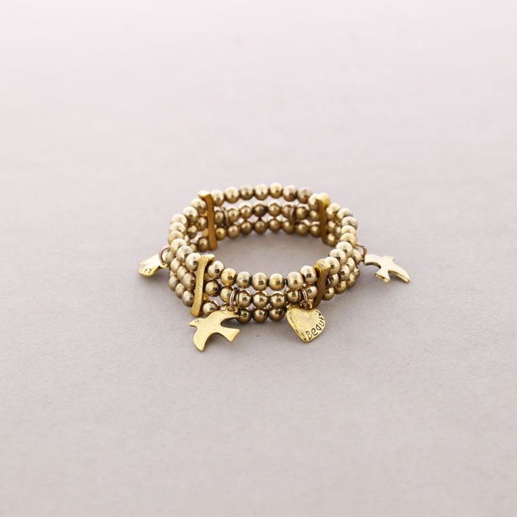 PULSERA CUENTAS METAL 2