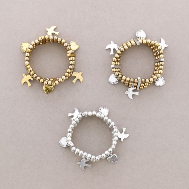 PULSERA CUENTAS METAL