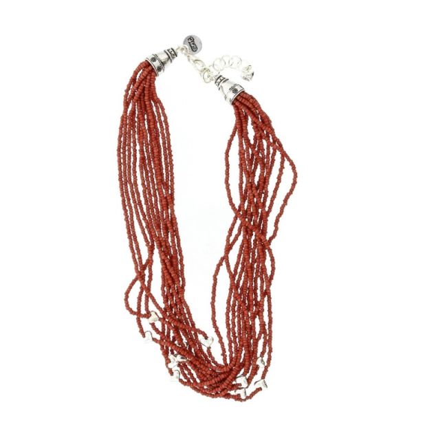 METAL BEADS SHORT NECKLACE