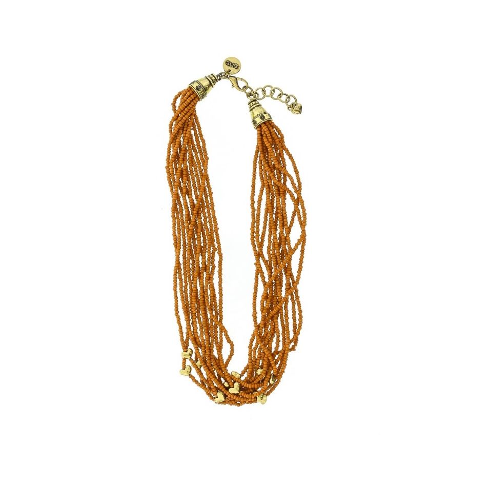METAL BEADS SHORT NECKLACE