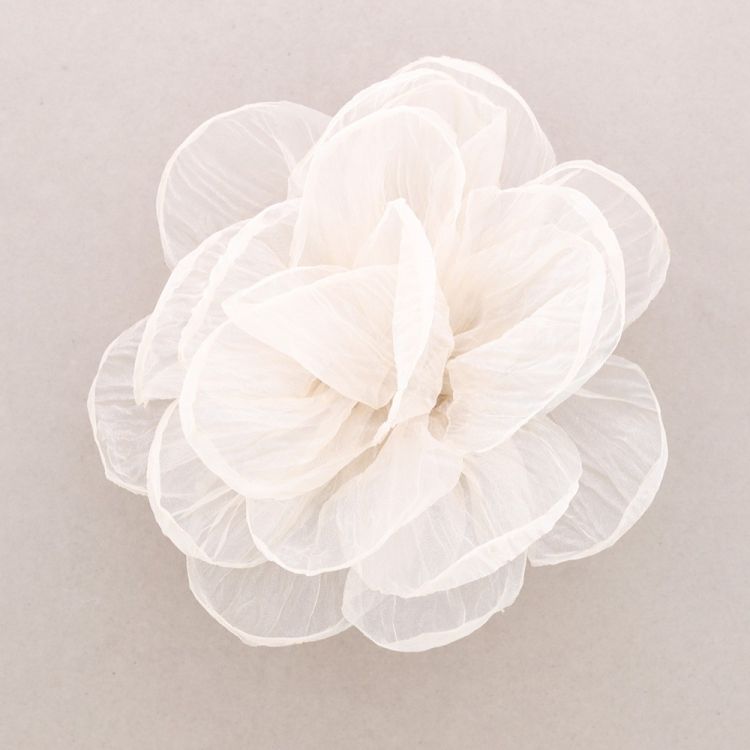 GLITTER FABRIC FLOWER BROOCH 22CM