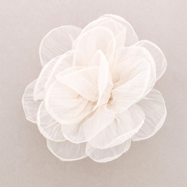 GLITTER FABRIC FLOWER BROOCH 22CM