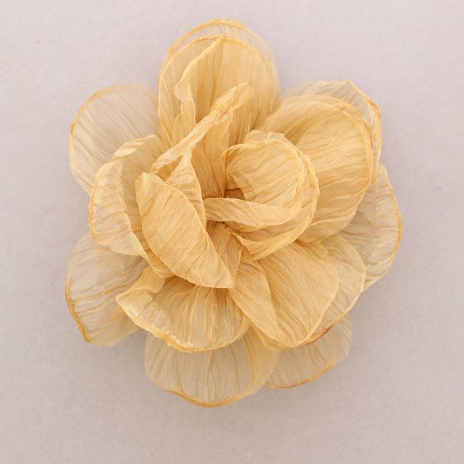 GLITTER FABRIC FLOWER BROOCH 22CM