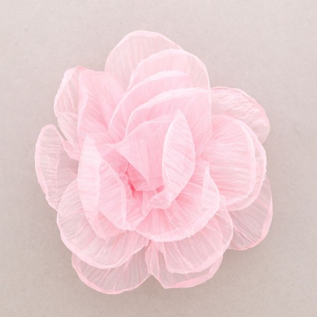 GLITTER FABRIC FLOWER BROOCH 22CM