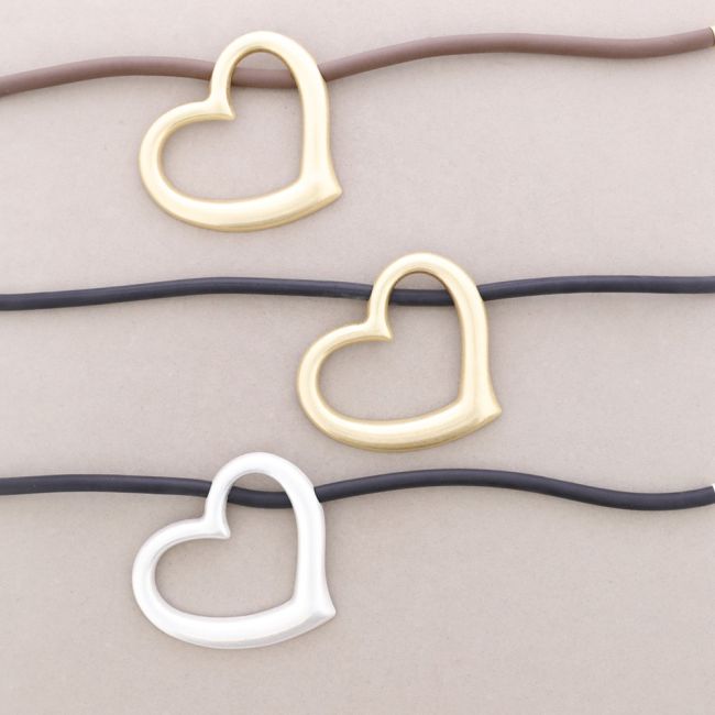 PENDANT CHOKER METAL HEART