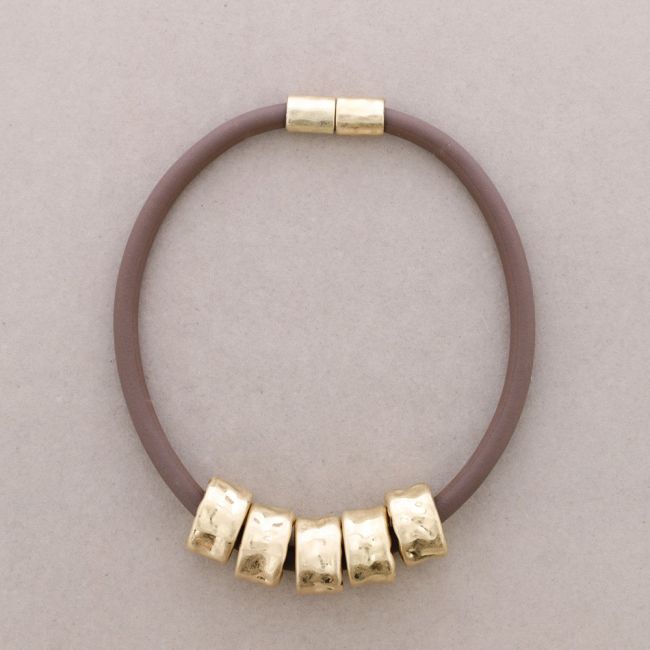 GARGANTILLA GOMA AROS METAL