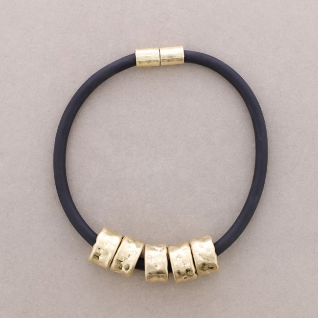 GARGANTILLA GOMA AROS METAL