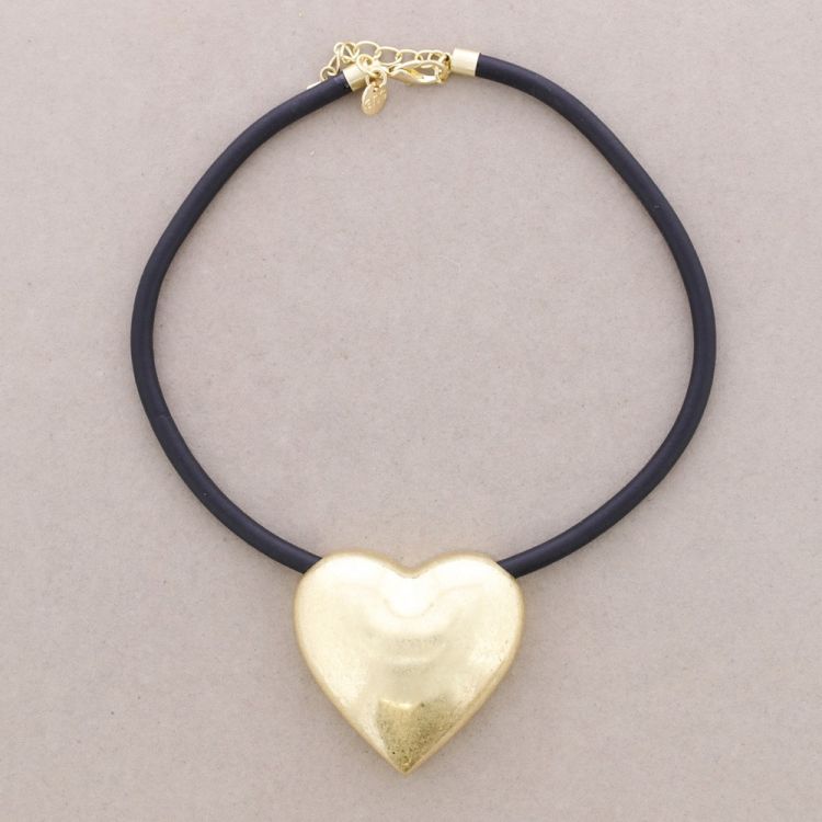 GARGANTILLA COLGANTE CORAZÓN METAL