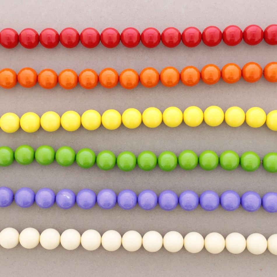 RESIN BALL BEADS NECKLACE