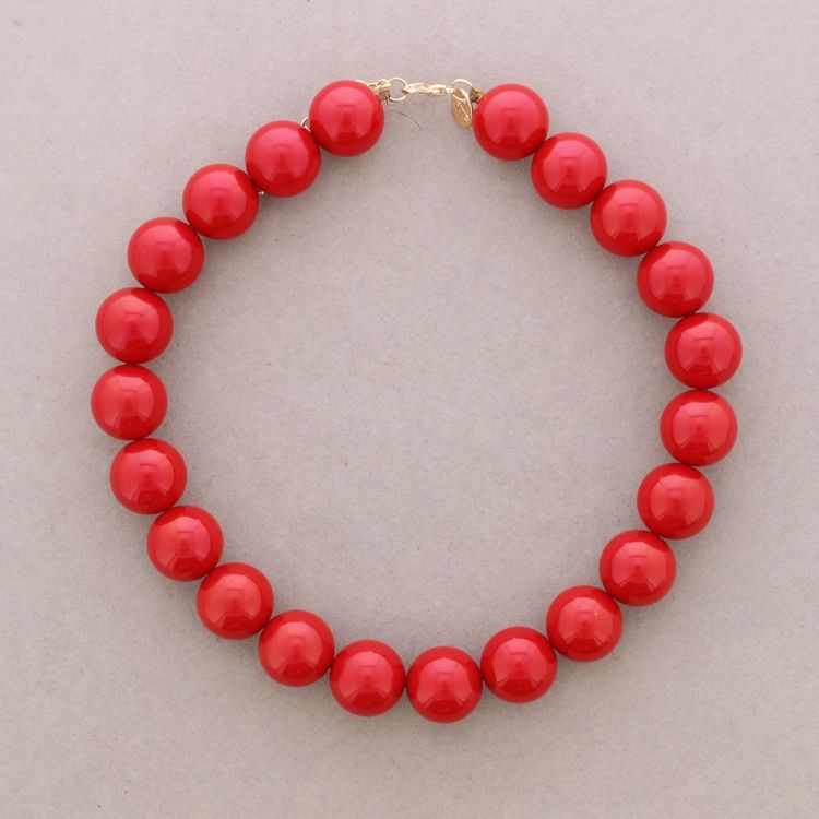 RESIN BALL BEADS NECKLACE