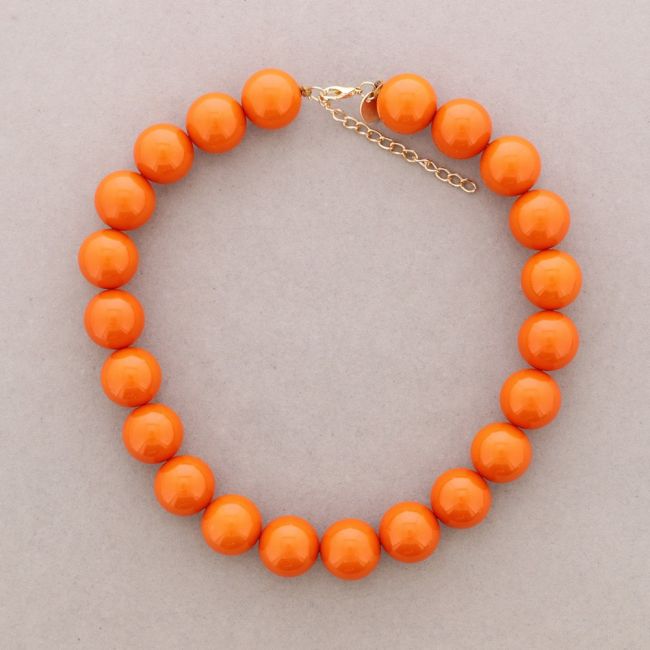 RESIN BALL BEADS NECKLACE