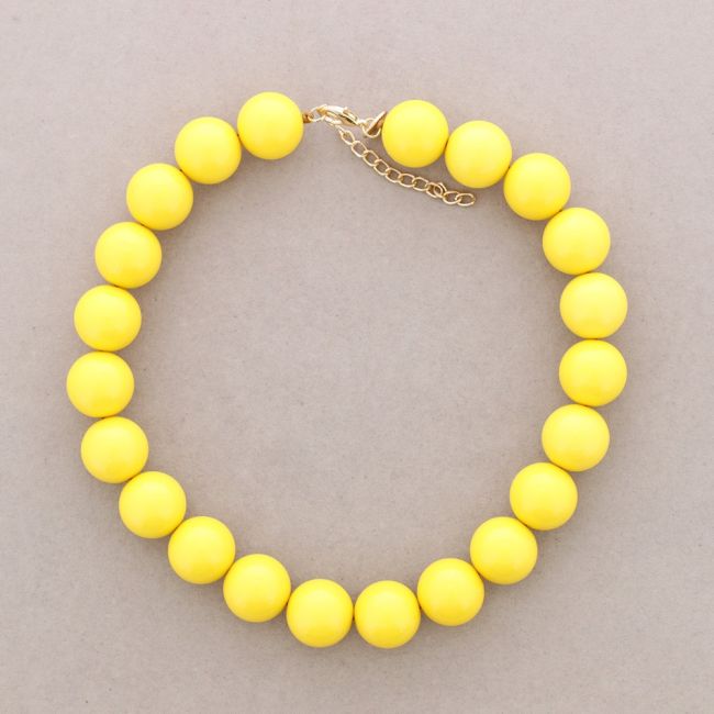 RESIN BALL BEADS NECKLACE