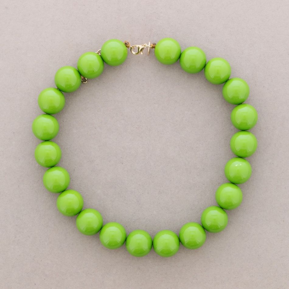 RESIN BALL BEADS NECKLACE