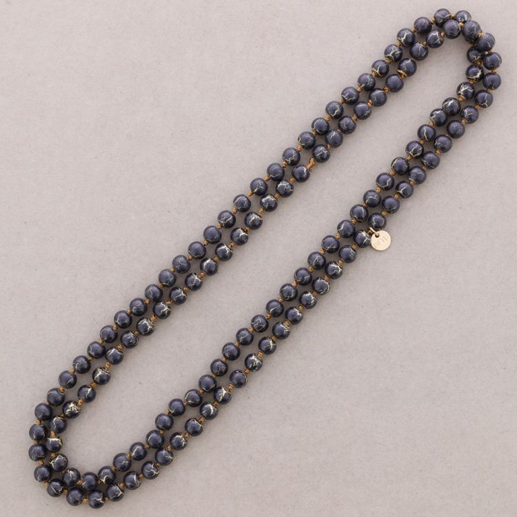 COLLAR LARGO BOLAS NUDOS 1.2M*8MM 2