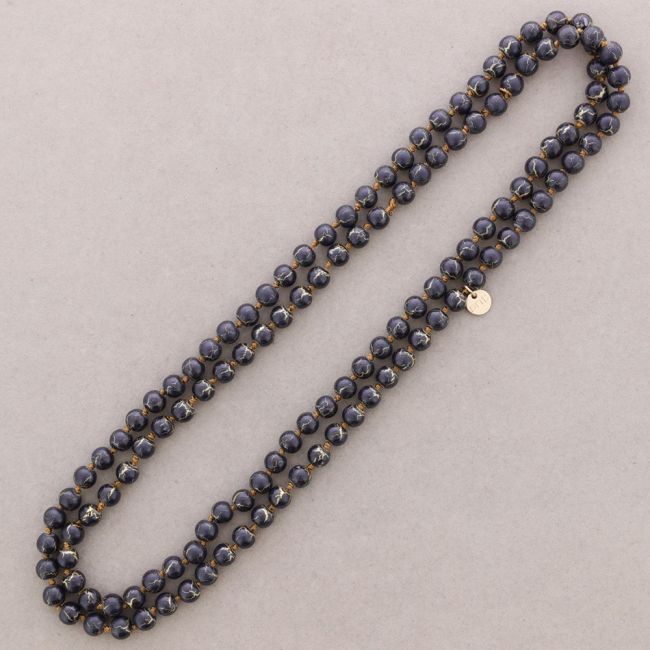 COLLAR LARGO BOLAS NUDOS 1.2M*8MM