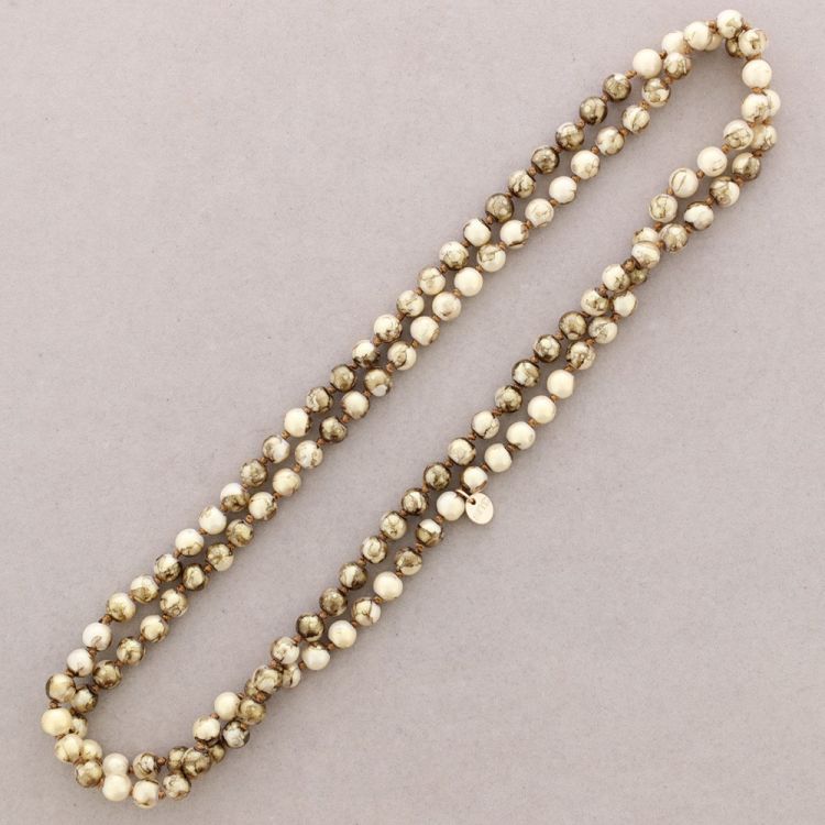 COLLAR LARGO BOLAS NUDOS 1.2M*8MM