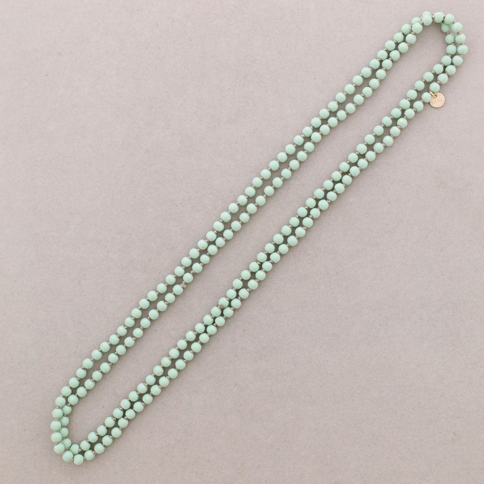 LONG KNOT BEADS NECKLACE 1.5M*6MM