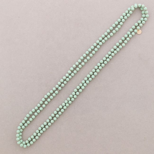 COLLAR LARGO BOLAS NUDO 1.5M*6MM