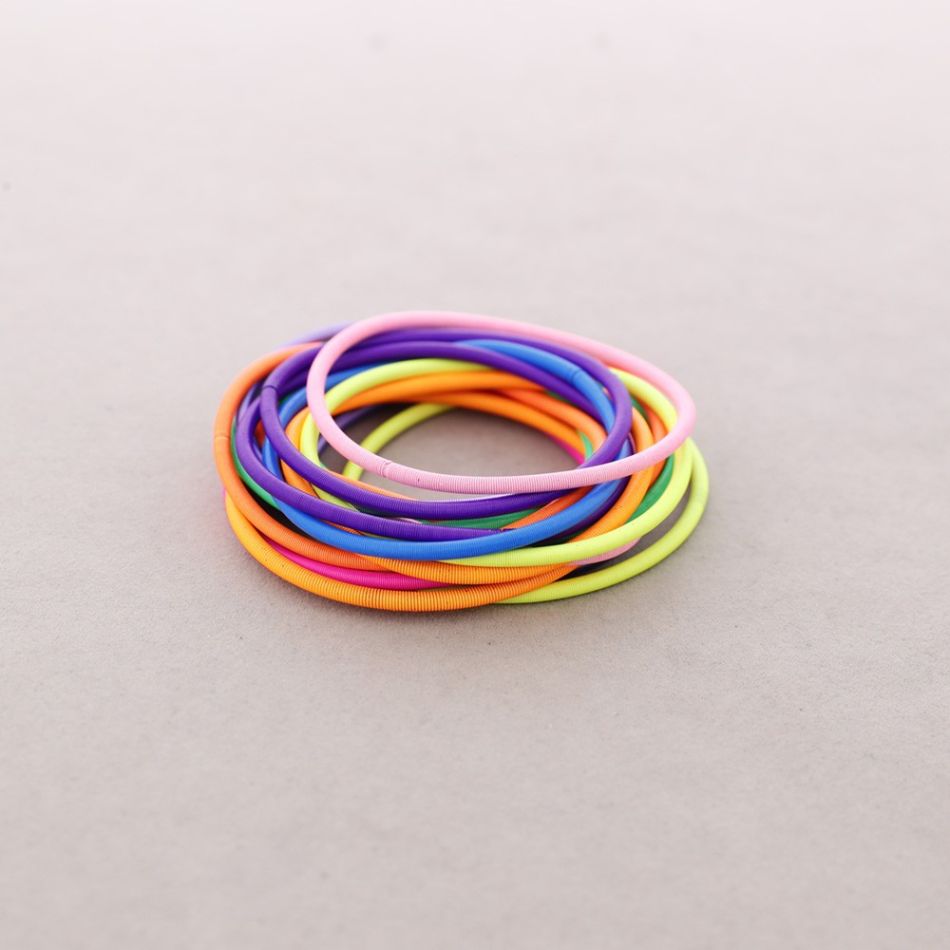 2.8MM WIRE BRACELET SET 18 PIECES
