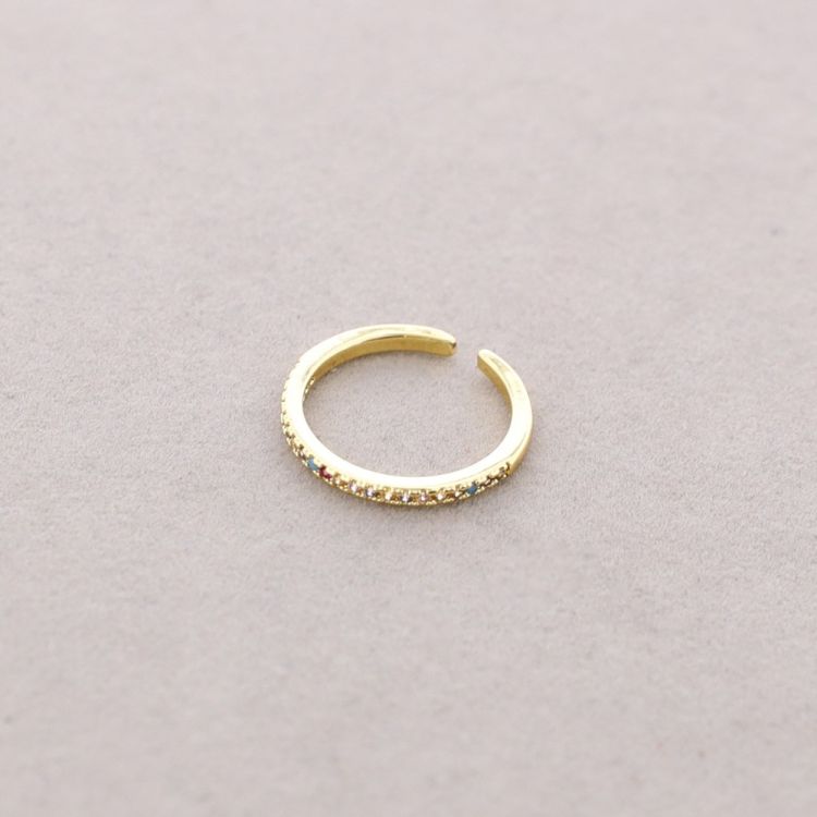 ANILLO BRONCE FINO CIRCONITAS