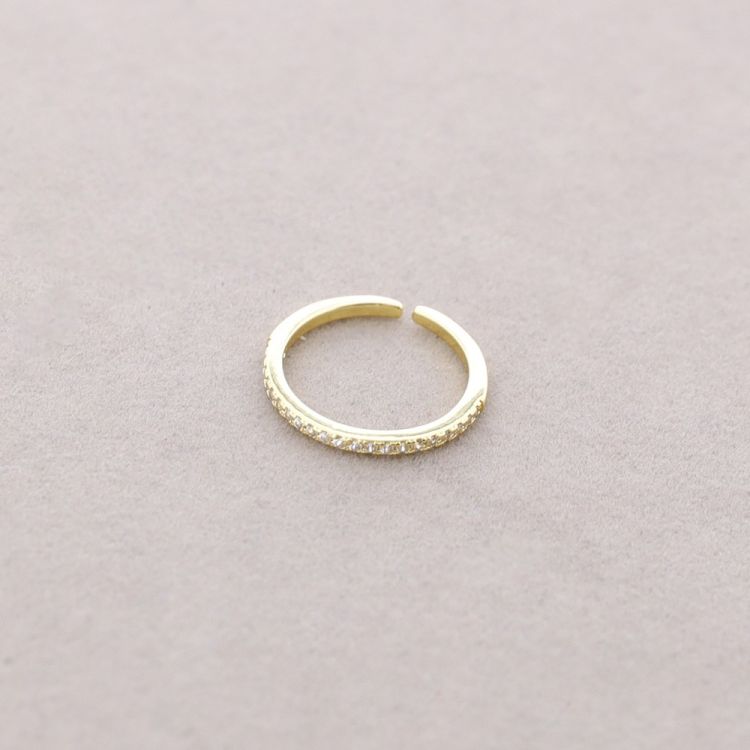 ANILLO BRONCE FINO CIRCONITAS 2