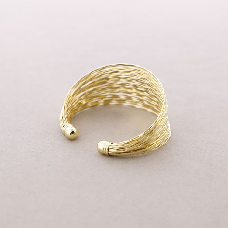 PULSERA BRONCE AJUSTABLE TIRAS 2