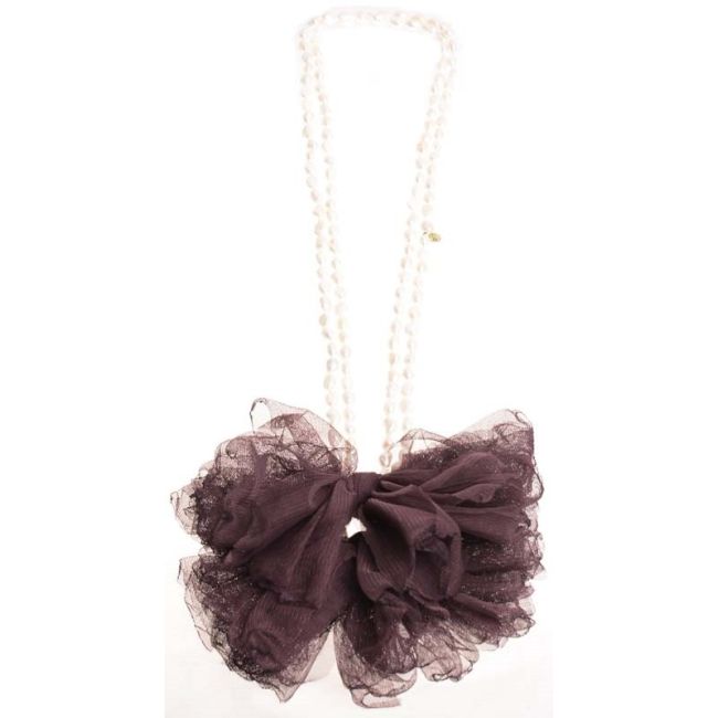 COLLAR LARGO/GARGANTILLA CINTURÓN FLOR PERLAS CULTIVADAS XL