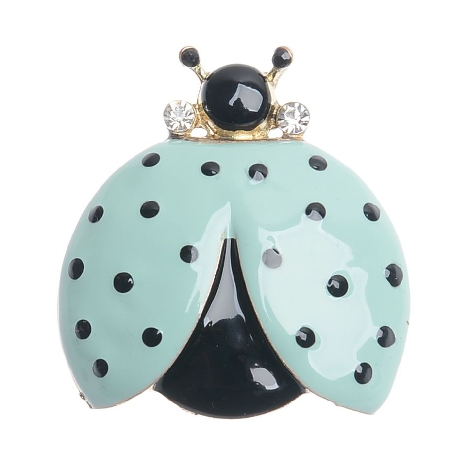 BROCHE MARIQUITA METAL ESMALTE LUNARES