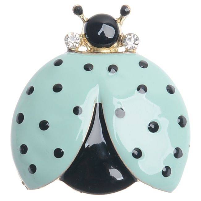 BROCHE MARIQUITA METAL ESMALTE LUNARES