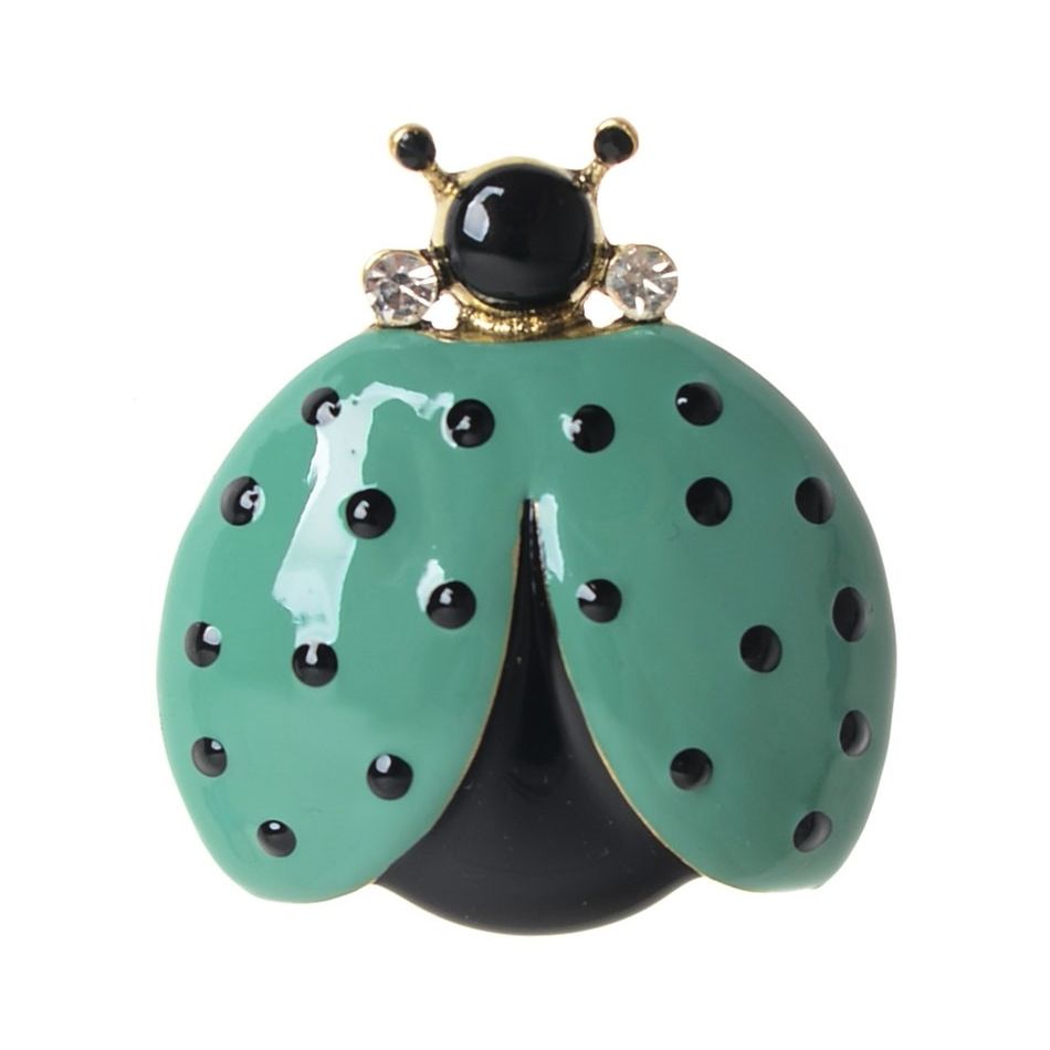 BROCHE MARIQUITA METAL ESMALTE LUNARES