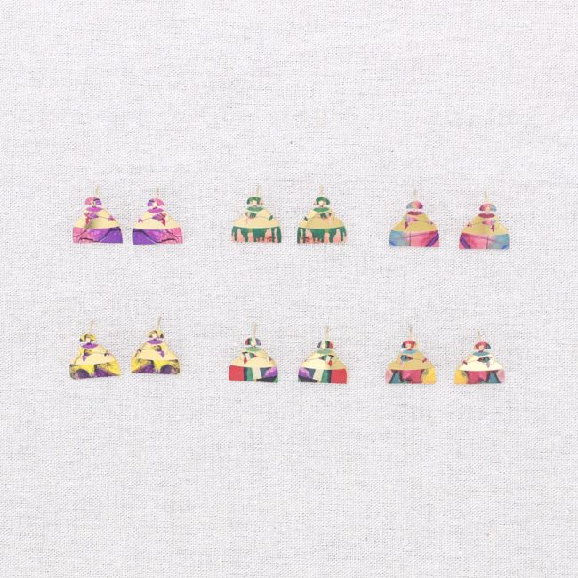 PENDIENTES ACERO MENINA DIBUJO