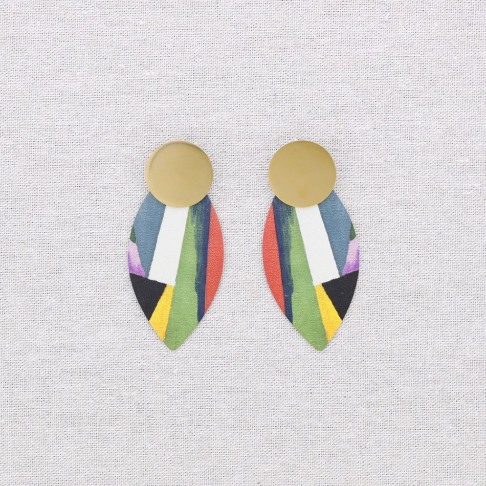 PENDIENTES ACERO COLGANTE OVALADO DIBUJO