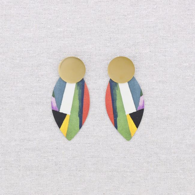 PENDIENTES ACERO COLGANTE OVALADO DIBUJO