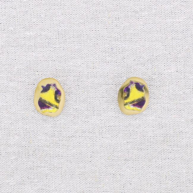 STEEL EARRINGS GEOMETRIC SHAPE DRAWING