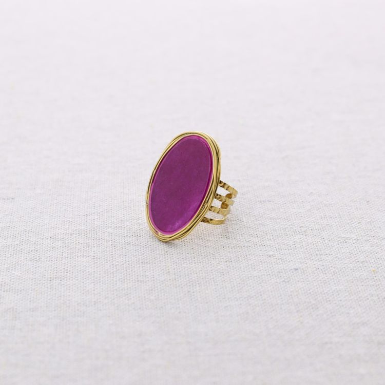 ANILLO ACERO PIEDRA