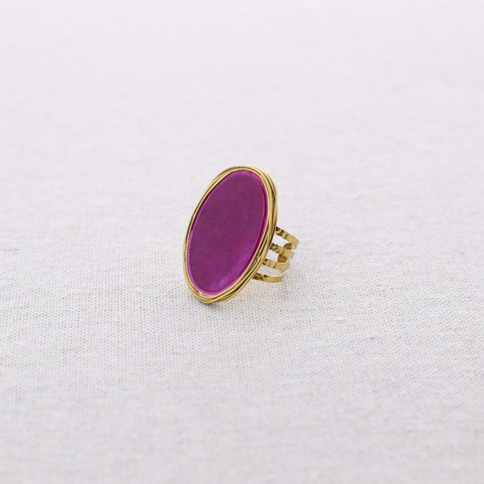STEEL STONE RING