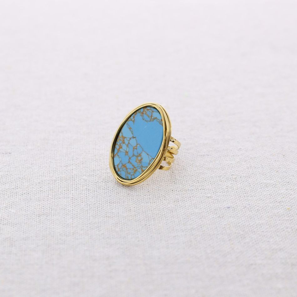 ANILLO ACERO PIEDRA