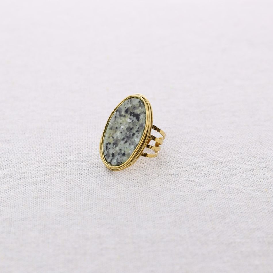 STEEL STONE RING