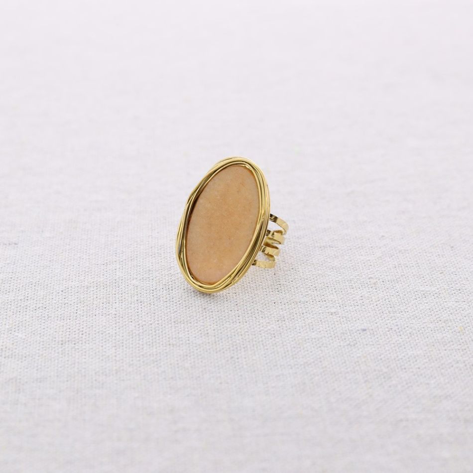 ANILLO ACERO PIEDRA