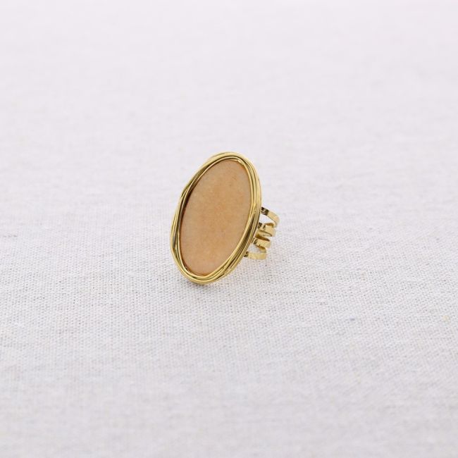 ANILLO ACERO PIEDRA