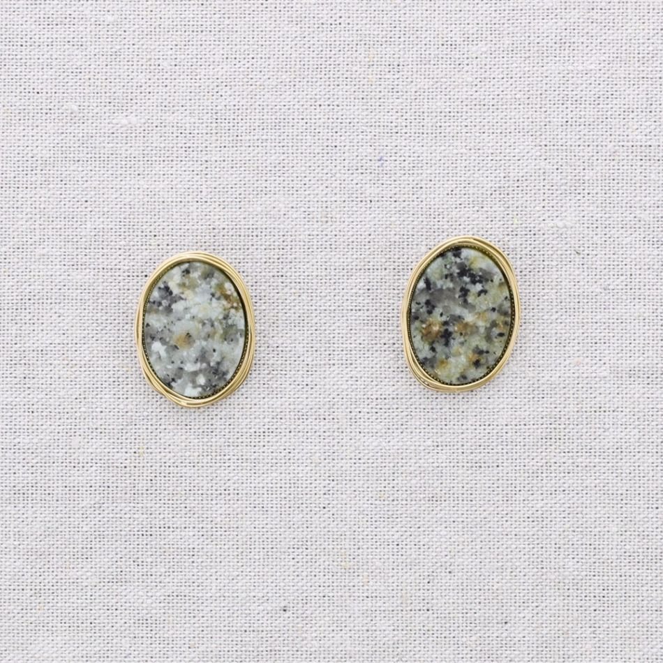 PENDIENTES ACERO PIEDRA