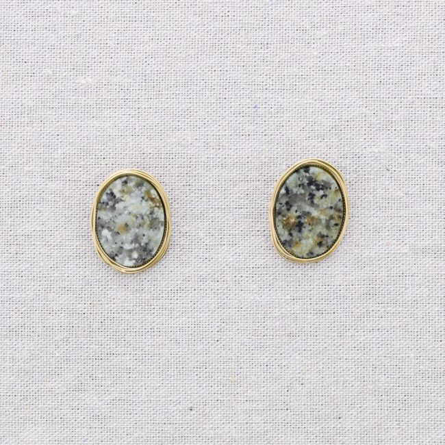 PENDIENTES ACERO PIEDRA