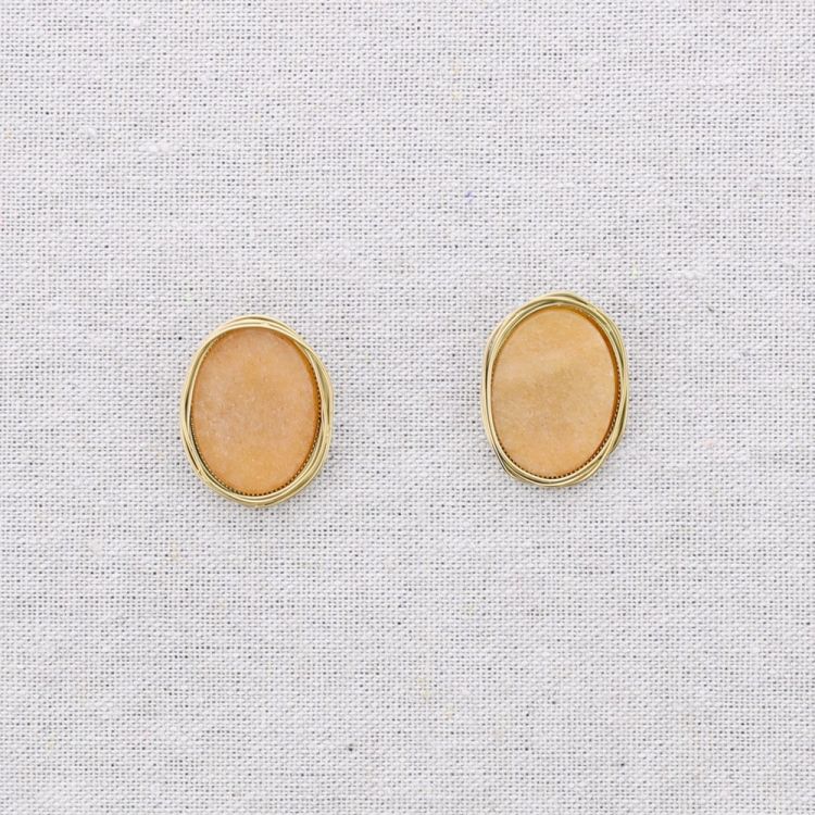 PENDIENTES ACERO PIEDRA 2