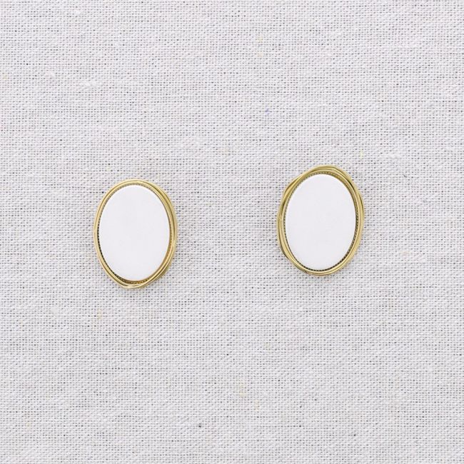 STEEL STONE EARRINGS